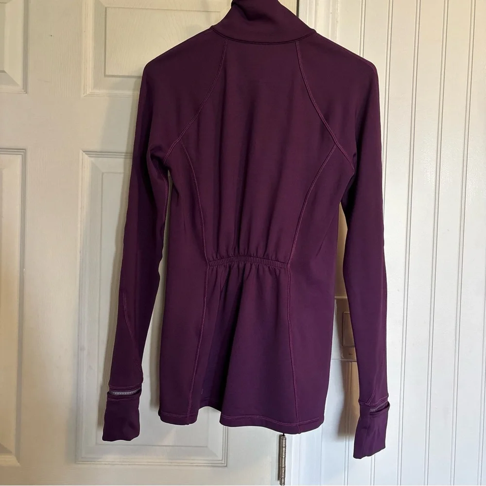 Lululemon First Mile 1/2 Half Zip Darkest Magenta Pullover sweater top